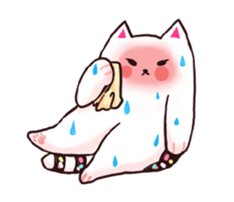 Candy cat & Little waffle sticker #8696007