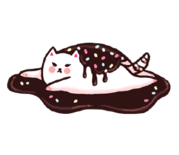 Candy cat & Little waffle sticker #8696008