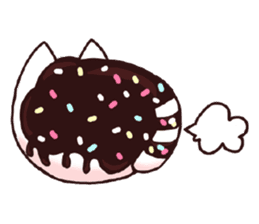 Candy cat & Little waffle sticker #8696009