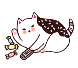 Candy cat & Little waffle sticker #8696013