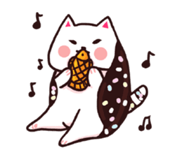 Candy cat & Little waffle sticker #8696015