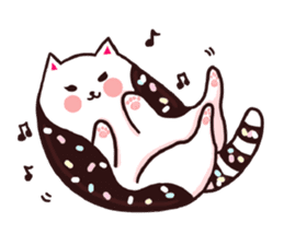 Candy cat & Little waffle sticker #8696017