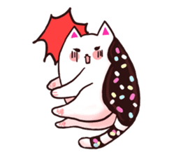 Candy cat & Little waffle sticker #8696018