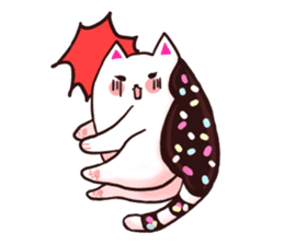 Candy cat & Little waffle sticker #8696018