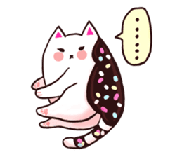 Candy cat & Little waffle sticker #8696019