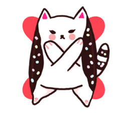 Candy cat & Little waffle sticker #8696023