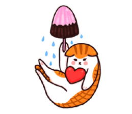 Candy cat & Little waffle sticker #8696032