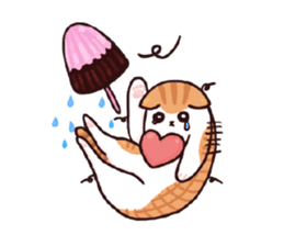 Candy cat & Little waffle sticker #8696033