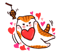 Candy cat & Little waffle sticker #8696034