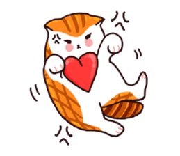 Candy cat & Little waffle sticker #8696035