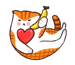 Candy cat & Little waffle sticker #8696037