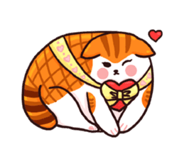 Candy cat & Little waffle sticker #8696038