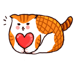 Candy cat & Little waffle sticker #8696039