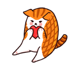 Candy cat & Little waffle sticker #8696041