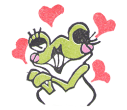 eraser sticker frog sticker #8696352