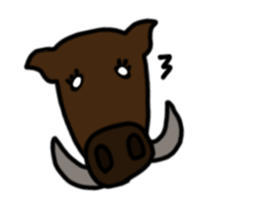 Feeling animal. sticker #8696378