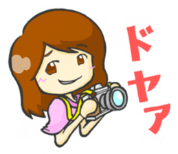 Take a picture with white camera sticker #8696684