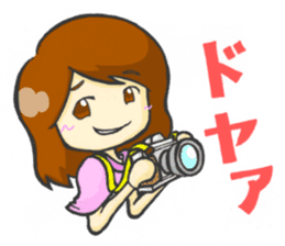 Take a picture with white camera sticker #8696684