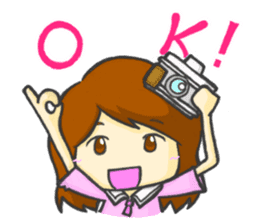 Take a picture with white camera sticker #8696687