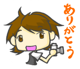 Take a picture with white camera sticker #8696692