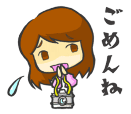 Take a picture with white camera sticker #8696693