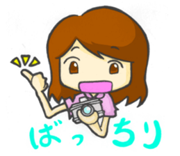 Take a picture with white camera sticker #8696697