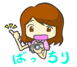 Take a picture with white camera sticker #8696697