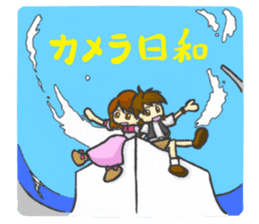 Take a picture with white camera sticker #8696708