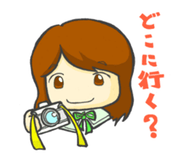 Take a picture with white camera sticker #8696715