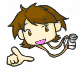 Take a picture with white camera sticker #8696717