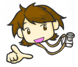 Take a picture with white camera sticker #8696717