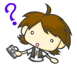 Take a picture with white camera sticker #8696719