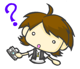 Take a picture with white camera sticker #8696719