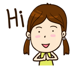 Smile Girl (life is good) sticker #8697842