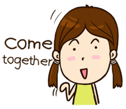 Smile Girl (life is good) sticker #8697846