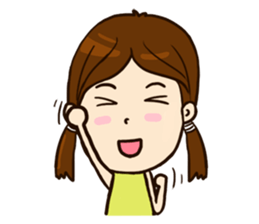 Smile Girl (life is good) sticker #8697847