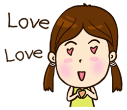 Smile Girl (life is good) sticker #8697851