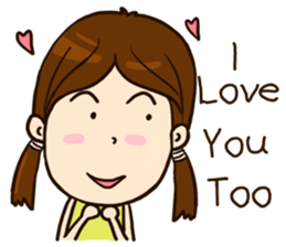 Smile Girl (life is good) sticker #8697852