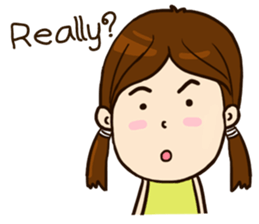 Smile Girl (life is good) sticker #8697853