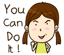 Smile Girl (life is good) sticker #8697859