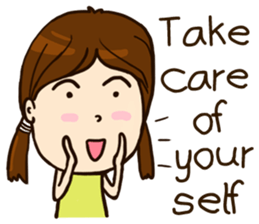 Smile Girl (life is good) sticker #8697869