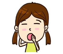 Smile Girl (life is good) sticker #8697877