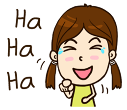 Smile Girl (life is good) sticker #8697878