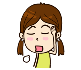 Smile Girl (life is good) sticker #8697880