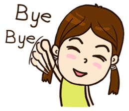 Smile Girl (life is good) sticker #8697881