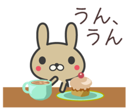 Cafe rabbit sticker #8697947
