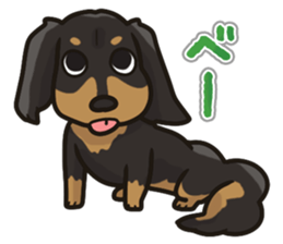 I Love Dachshund (Black Tan) sticker #8698613