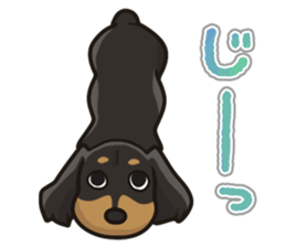 I Love Dachshund (Black Tan) sticker #8698616