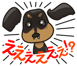 I Love Dachshund (Black Tan) sticker #8698619