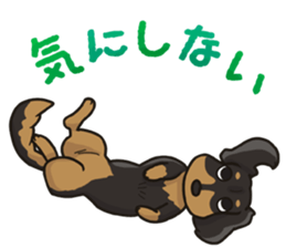 I Love Dachshund (Black Tan) sticker #8698633